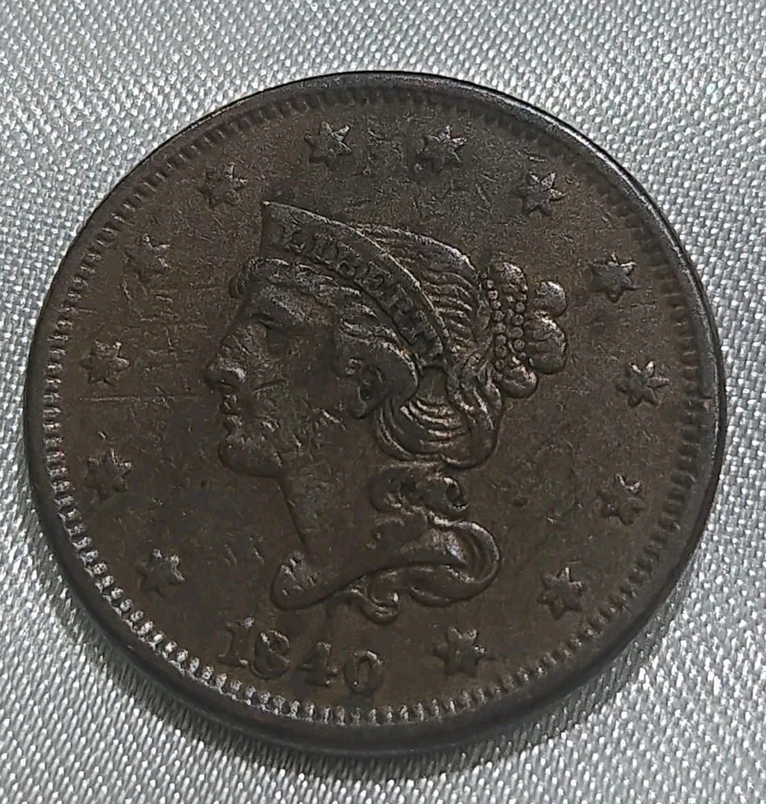 1840 Year Braided Hair Large Cents (1839-1857) for sale | eBay