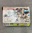 #4756 Battleground Playset 1960s Marx Vintage WWII Toy Soldiers