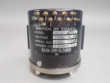 U-Z Inc Trans-Tel 2374809-101 RF BNC Coaxial Switch 28VDC Model 04-213G1-1 50 