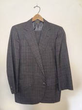 Brooks Brothers Makers 42R Glen Plaid Wool Suit 2pc Jacket + 36H Pants USA AS-IS
