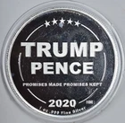 2020 1oz .999 Silver Proof Trump/Pence Round in a Capsule