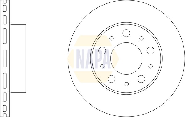 2X Napa Bremsscheibe BelüFtet Ø300Mm FüR Fiat Ducato Pritsche/Fahrgestell 250_-image