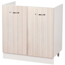Mobile Sottolavello Cucina Componibile Mobiletto Legno Colore olmo con 2 Ante