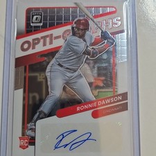 Panini 2022 Donruss Optic Ronnie Dawson Reds Rookie Optigraphs Auto #OG-RD