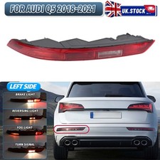 For Audi Q5 2018-2021 Left Side Rear Bumper Lower Tail Light Brake Stop Lamp