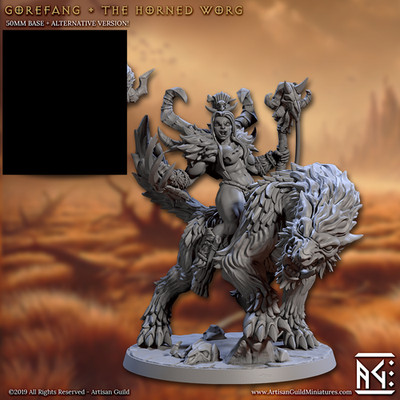 Artisan Guild- Vesdra the Shaman on Gorefang (Rpg & Tabletop Miniaturen)