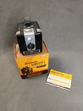 Vintage Kodak Brownie Hawkeye Flash Camera Model W/ Original Box/Insert UNTESTED