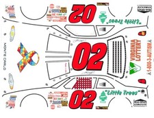  02 Hermie Sadler Support Autism Chevy 1/43rd Scale Slot Car Waterslide Decals