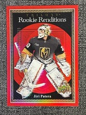Jiri Patera 2023-24 UD Trilogy Hockey Rookie Renditions Red /799 #RR-16