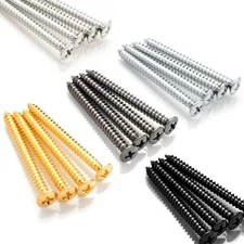 (4) GOTOH Neck Plate Mounting Screws NICKEL, CHROME, COSMO BLACK, BLACK, GOLD