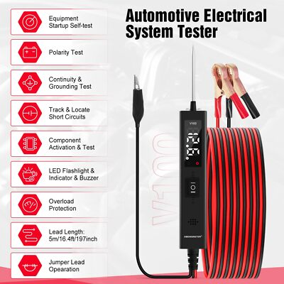 #ad #ad Power Scanner Circuit Tester Electrical Circuit Test 12V 24V Diagnostic $19.98