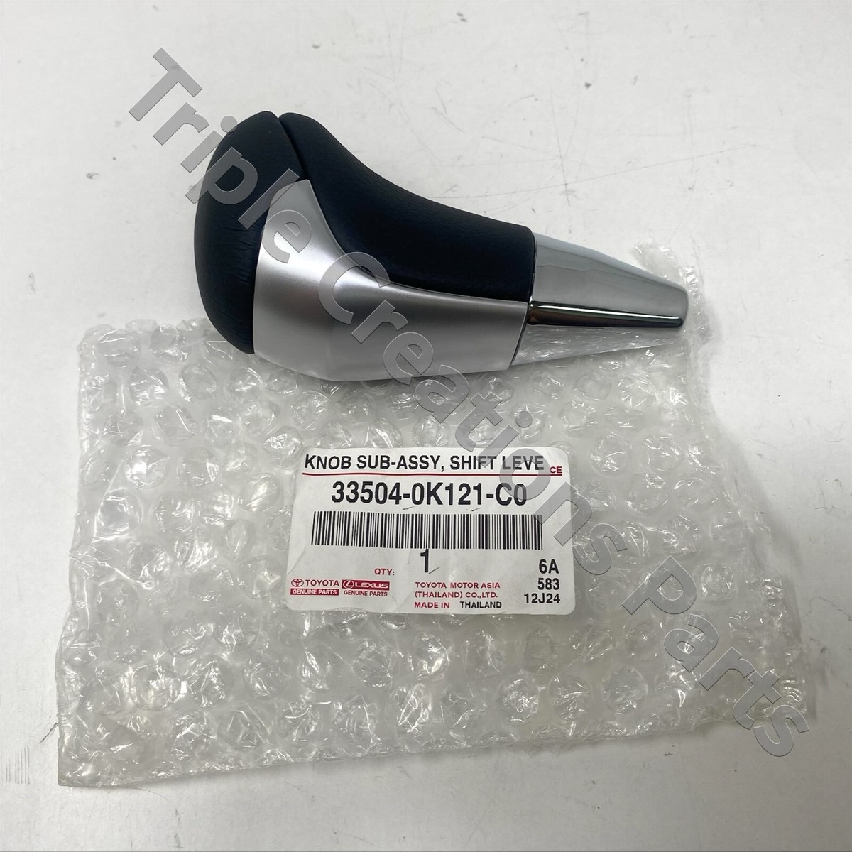 TOYOTA GENUINE OEM 33504-0K121-C0 KNOB SUB-ASSY, SHIFT LEVER TOYOTA GENUINE OEM 33504-0K121-C0 KNOB SUB-ASSY, SHIFT LEVER