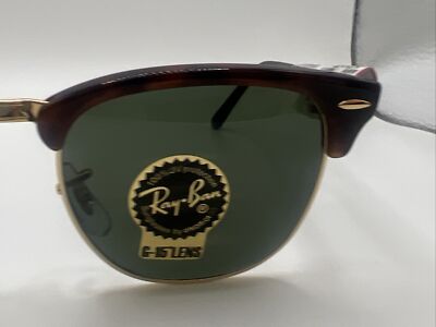 RAYBAN RB3016 CLUBMASTER W0366 51/21 Tortoise Sunglasses EC85 | eBay