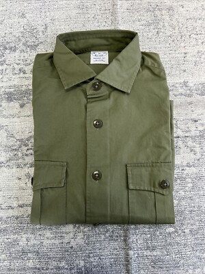 brooks brother regent fit shirt green All Cotton Size M