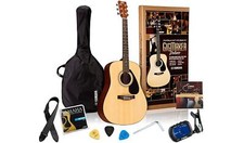 Beginner Acoustic Guitar Pack Yamaha Learn How To Play Pack Gig Bag Video Tuner