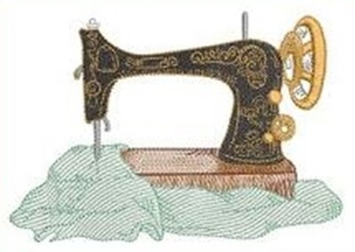 MASCHINENSTICKMOTIVE USB - VINTAGE NÄHEN KONVOLUT 5X7 FADENNADELN