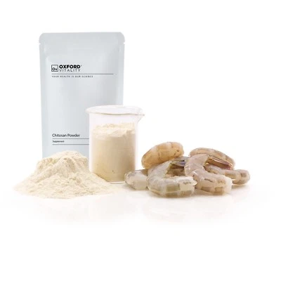 Chitosan Powder, Natural Marine Fibre Supplement, Keto Friendly, Oxford Vitality