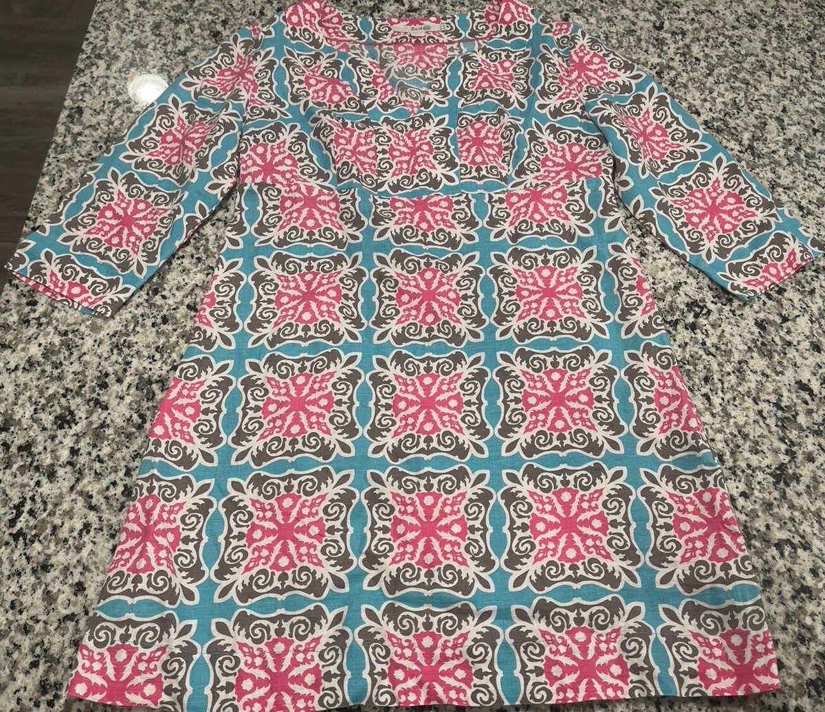 georgette a line dress Blue Georgette Floral Printed A-line Dress main image 1