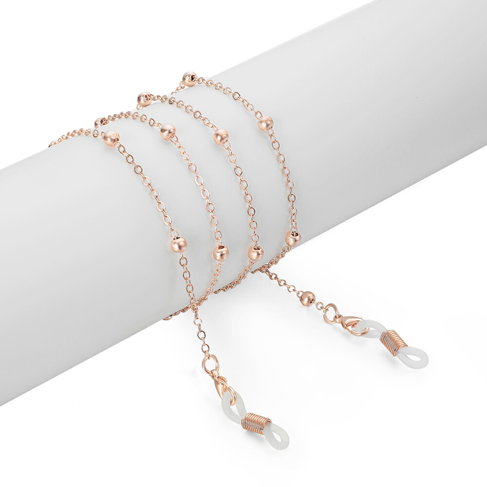 4-Piece Metallic Eyeglass Straps for Women | Durable Sunglass Accessories