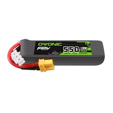 Ovonic 550mAh 100C 2S 7.4V Lipo Battery XT30 For 2-3''Quad FPV Drone Plane