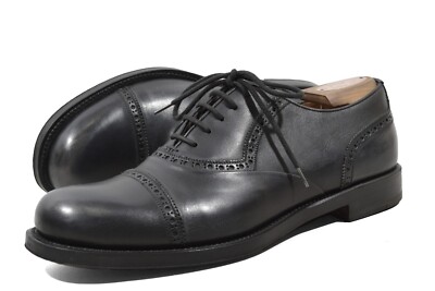 YSL Saint Laurent rive gauche black 40.5/ 6.5UK / 7.5US oxfords santoni shoes