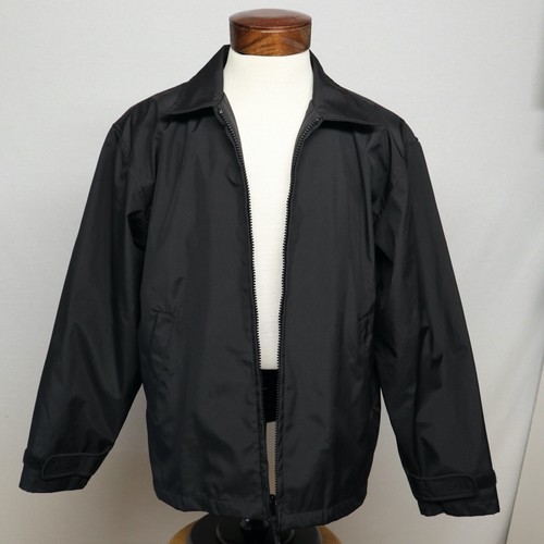 BOSTON OUTFITTERS mens jacket s M, charcoal dark gray, zipper front, windbreaker - Picture 2 of 12