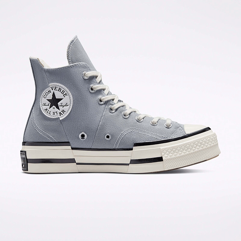 Converse Chuck 70 Plus Grey Black Casual Platform Mens Shoes A00741C