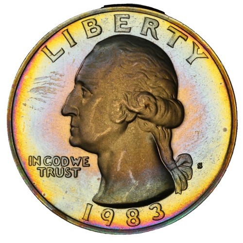 USA 25 Cents, 1983-D, Washington Quarter, Filled Mint Mark | eBay