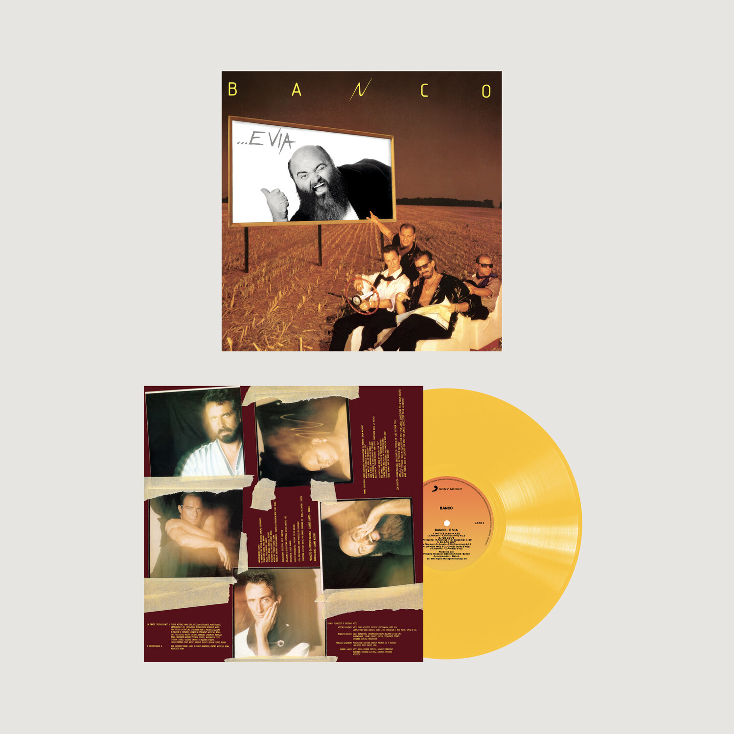 Banco Del Mutuo Soccorso Banco...E Via Vinile Lp 180 Gr Colorato Giallo Limitato