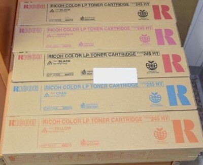 Ricoh 5x Toner Ricoh 245 HY full set + 1 extra BLACK