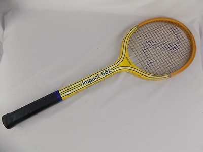 Raquette De Tennis En Bois Spalding Impact 652 - Taille Poignée 4 1/2, Vintage, Occasion
