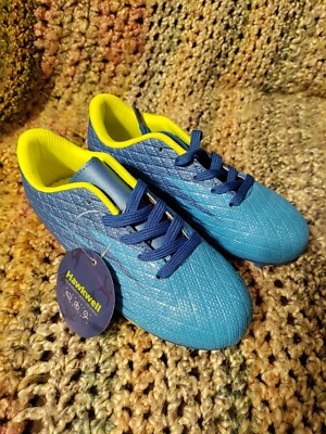 Soccer Cleats, NEW Hawkwell Kids Blue & Orange Soccer Cleats Size 12 