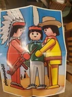 Vintage 1979 Playmobil Double-sided Poster. Vg See Pics