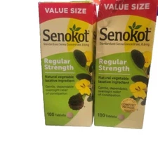 Senokot Regular Strength Natural Vegetable Laxative Tablets 200 tablets 