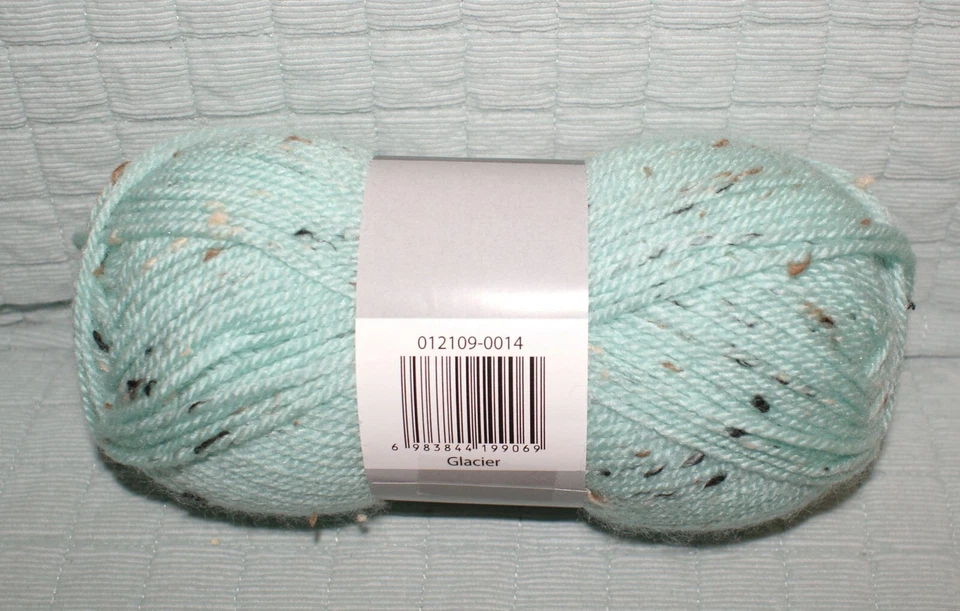 Soho Tranquil Tweed Yarn Glacier Green Knit Crochet Craft Weight 4 Fast Shipping - Image 3 of 3