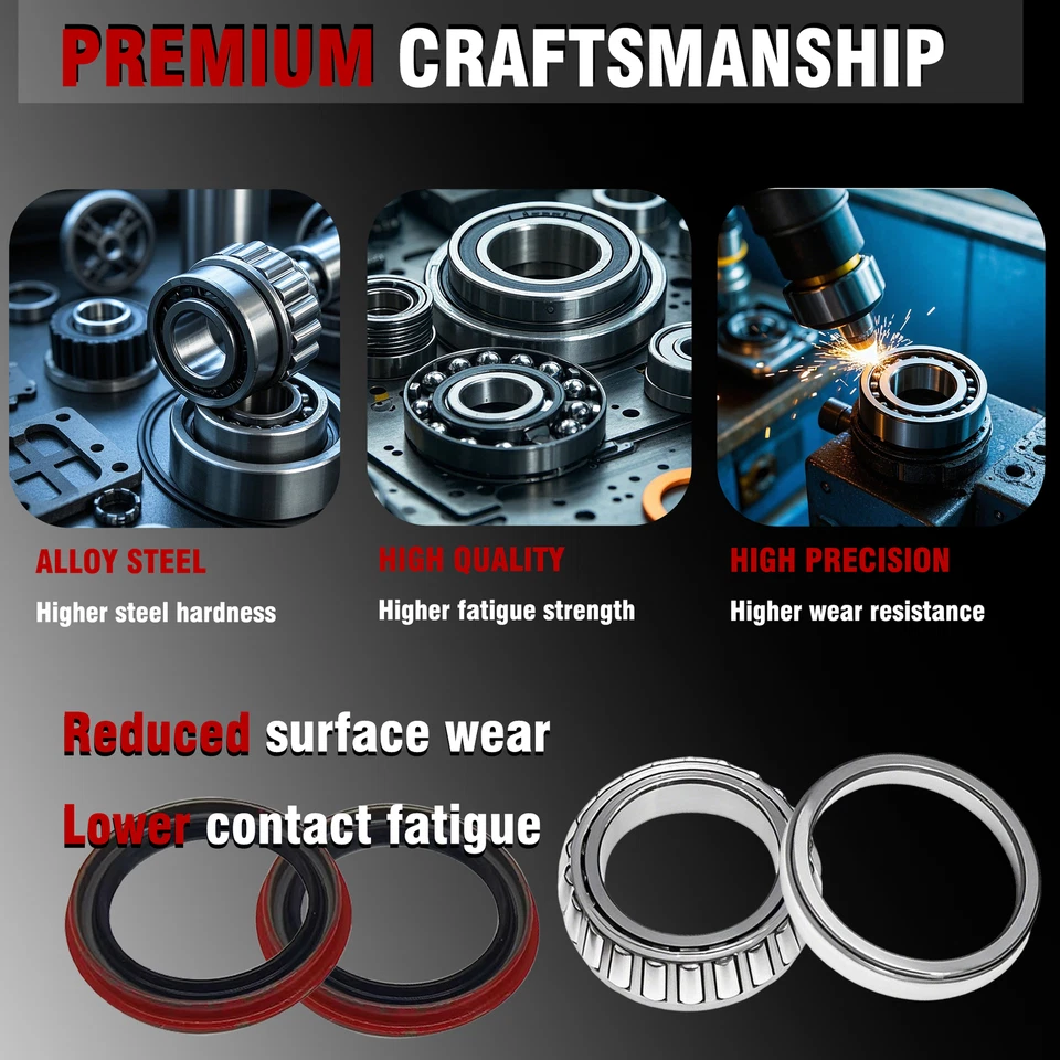 For Ford F-250 F-350 F Econoline Super Duty New Front Wheel Bearing & Seal Kit Foto 2 de 4