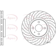 Apec Rear Brake Disc DSK2726 - OE High Quality Precision Engineered Part