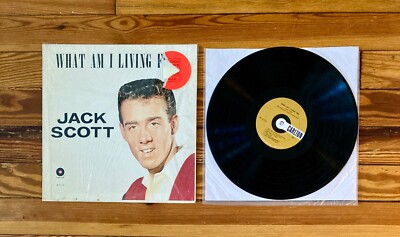 Jack Scott: What Am I Living For! LP Vinyl US Mono OG 1960 Carlton VG/VG+ Shrink