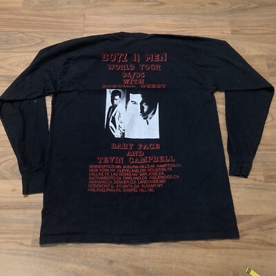 Vintage Boys II Men 94/95 World Tour Baby Face Tevin Campbell