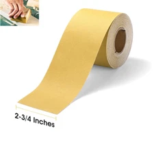 2-3/4" Width Gold PSA Sandpaper Roll Sticky Back Sheet 60-800 Grit Sanding Paper