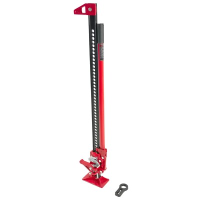 48'' High Lift Ratcheting Off Road Utility Farm Jack 6000lbs/3Ton Capacity Red