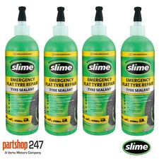 4x Slime Flat Tyre Sealant Car Van Motorbike Puncture Repair Auto Tubeless 473ml