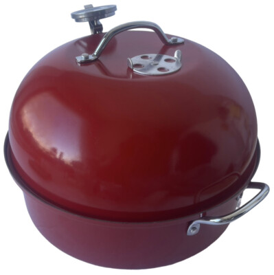 Nordic Ware Kettle Smoker Indoor Outdoor Red Stovetop and Grill