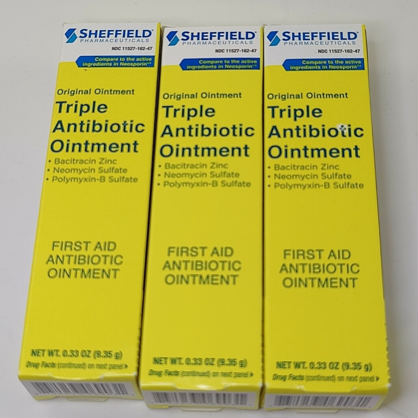 Sheffield Triple Antibiotic Ointment .33 Oz 3 Piece Lot 732953069031 eBay