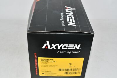 Case of 500 NEW Axygen MCT-175-C MaxyClear Snaplock Microcentrifuge Tube, 1.7mL