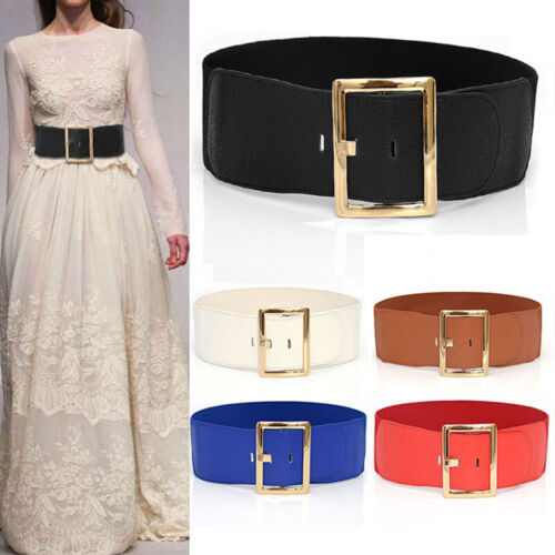 Taille élastique large pour femmes ceinture boucle corset robe rinch bracelet - Photo 1 sur 18