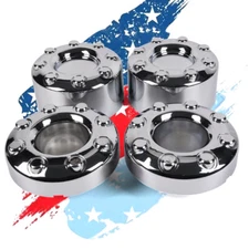 Fit For 2005-2016 Ford  F-350 Set Of 4 Dually Open  Wheel Center Hub Caps