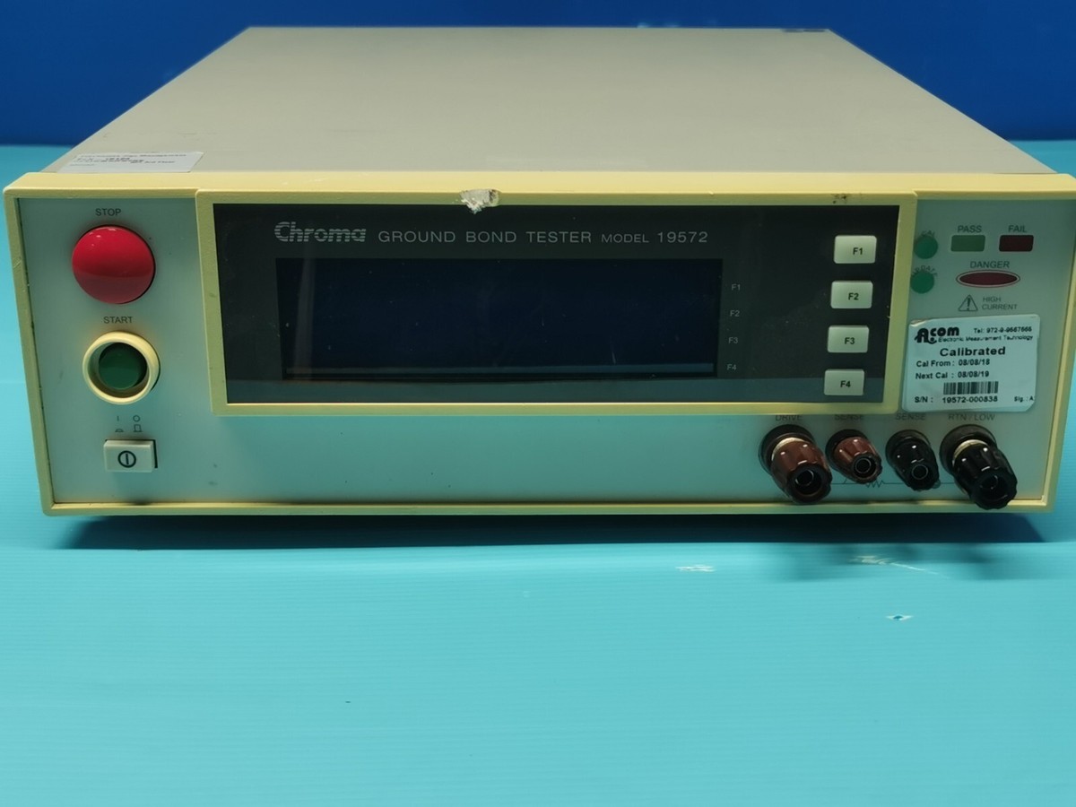 Chroma 19572 Ground Bond TESTER Used | eBay