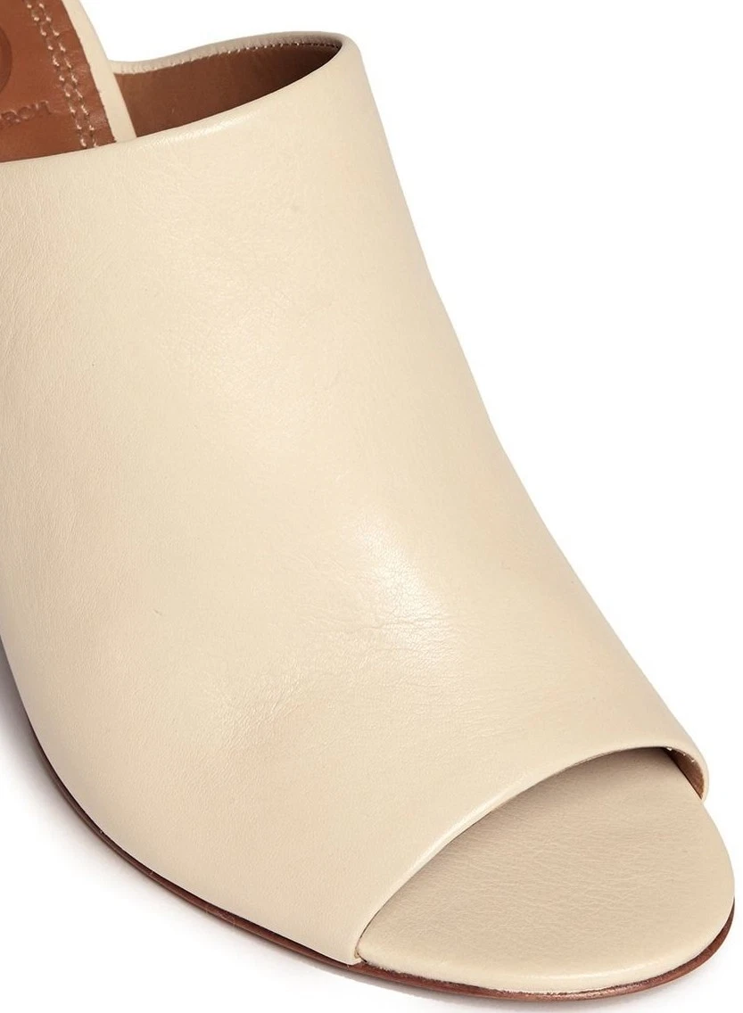 New TORY BURCH RAYA MULE sandals shoes dulce De Leche Cream Lt Beige 9.5