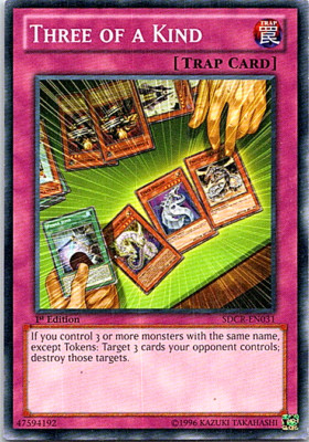 Three Of A Kind SDCR-EN031 Yu-Gi-Oh! Light Play 1st Edition